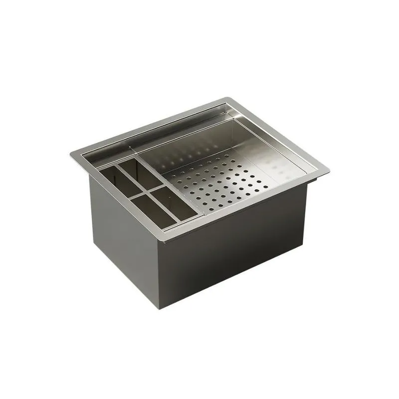 Calha Úmida Inox 25cm Para Talheres Copos - Ludrio