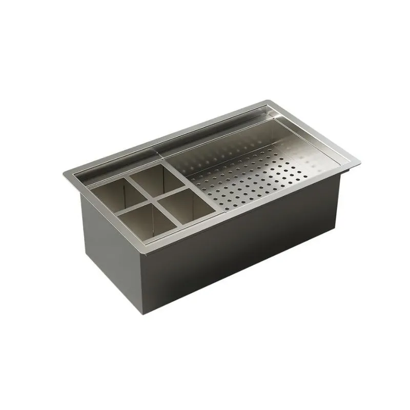 Calha Úmida Inox 39cm Para Talheres Copos - Ludrio