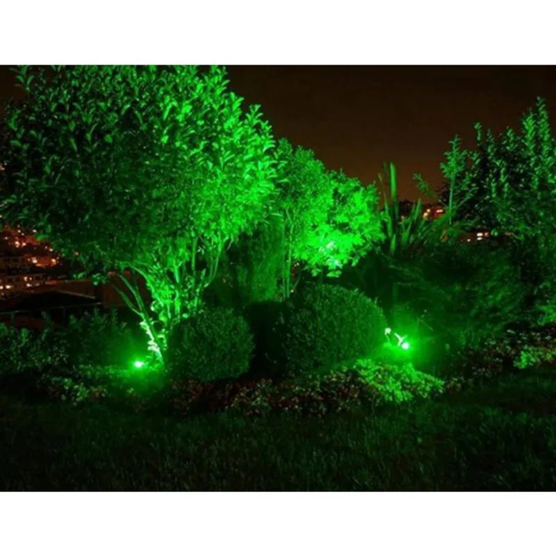 Espeto De Jardim 5W Led Prova D'Água Verde Bivolt