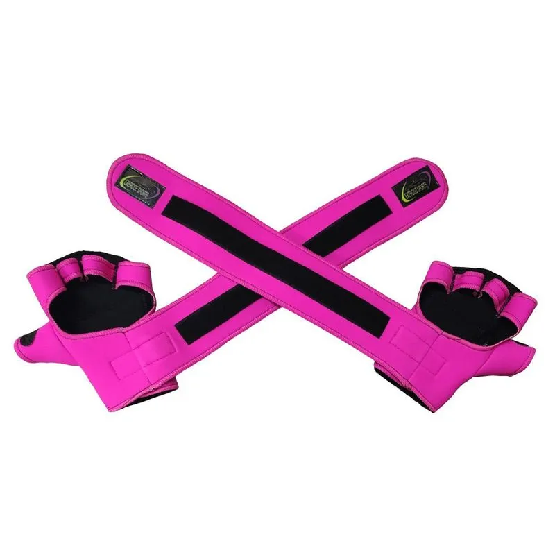 Luva Academia - Modelo Com Munhequeira - Rosa- Tam. P