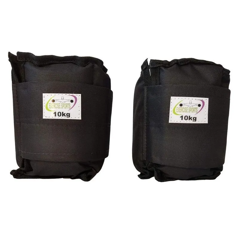 Tornozeleira / Caneleira Peso 10 Kg - Academia - Preta.