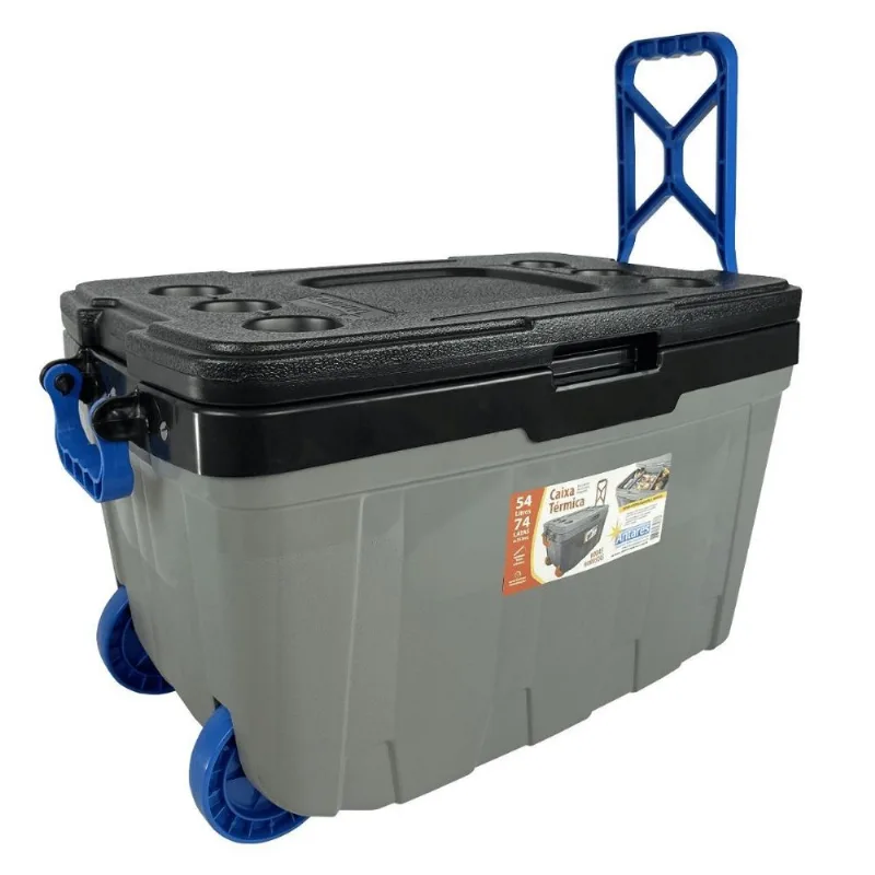 Caixa Termica Cooler Antares Com Rodinhas 54 L Cor Sortida