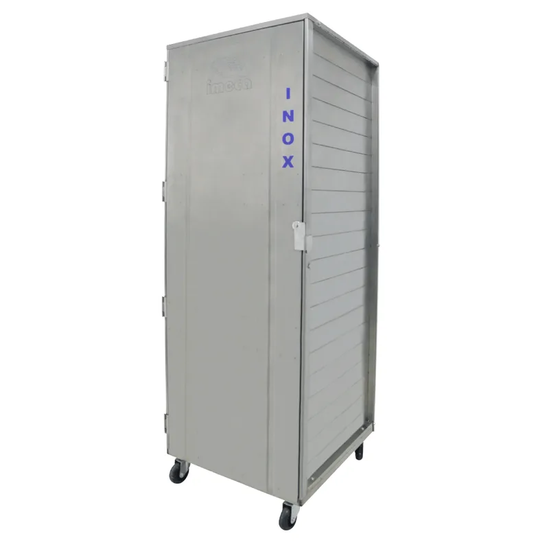 Armário De Pães 58x70 Total Inox 304 Desmontável P/ 20 Esteiras/assadeiras Imeca - Cód 6275 Com Rodízios Aço Inox 304 Imeca