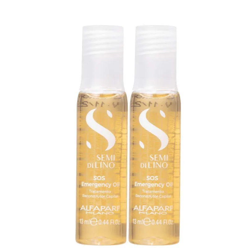 Kit 2 Ampolas Alfaparf Semi Di Lino Sos Emergency Oil 13ml