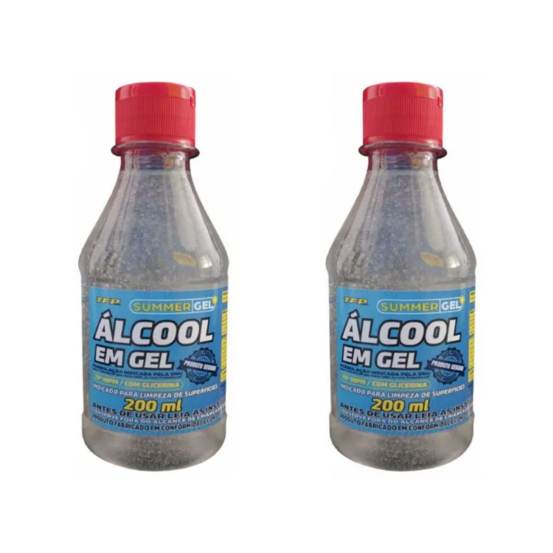 2 uni Álcool em Gel 70% TFP 200ml