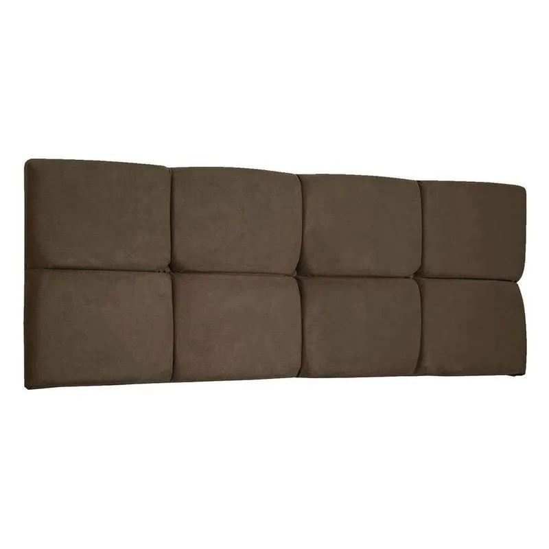 Cabeceira Painel King 1,95m Nina Suede - Pallazio Cor Marrom