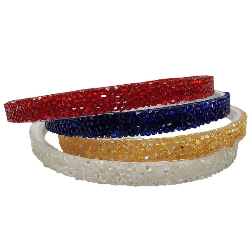 Kit 4 Tiaras Lepeka Cristal Vermelho Royal Creme E Branco