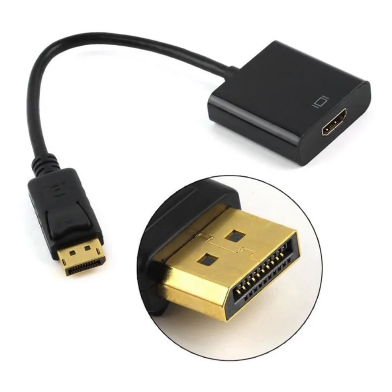 Cabo Adaptador Conversor Display Port Dp Para Hdmi