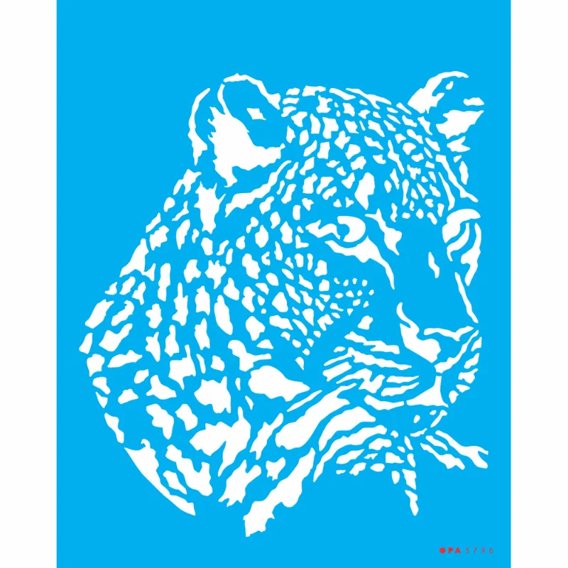 STENCIL OPA 20X25CM ANIMAIS ONCA R.3796 ÚNICA