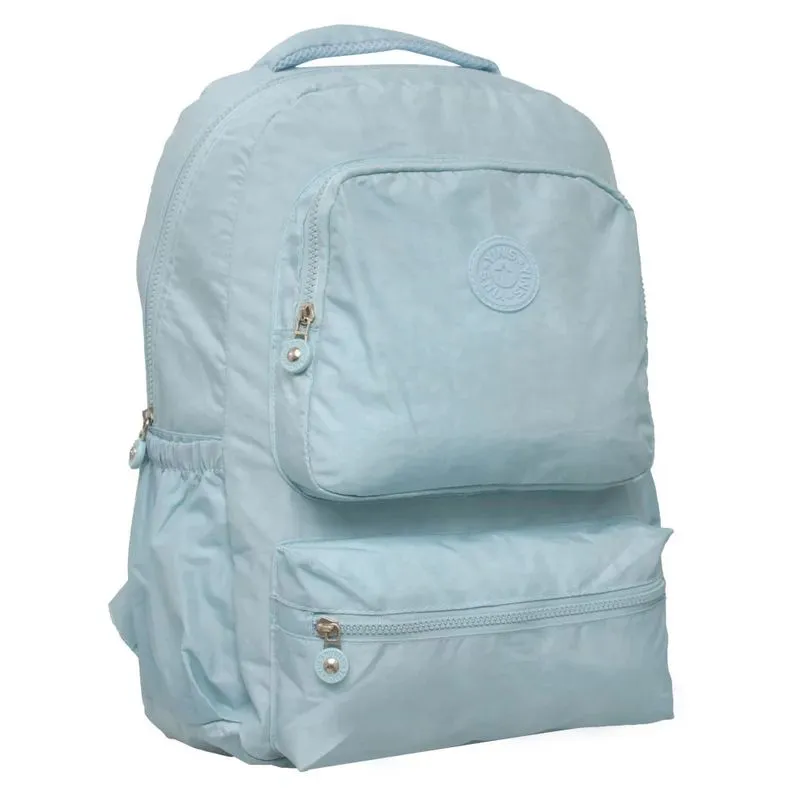 Mochila Casual Yins Crinkle Azul 17,5"