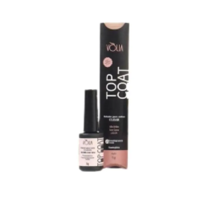 Top Coat Volia Sache Clear 9g Refil Alto Brilho Selante