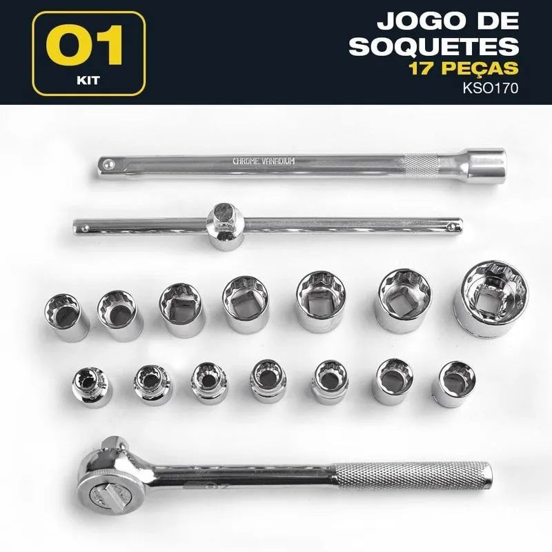 Jogo De Soquetes 22 Pcs