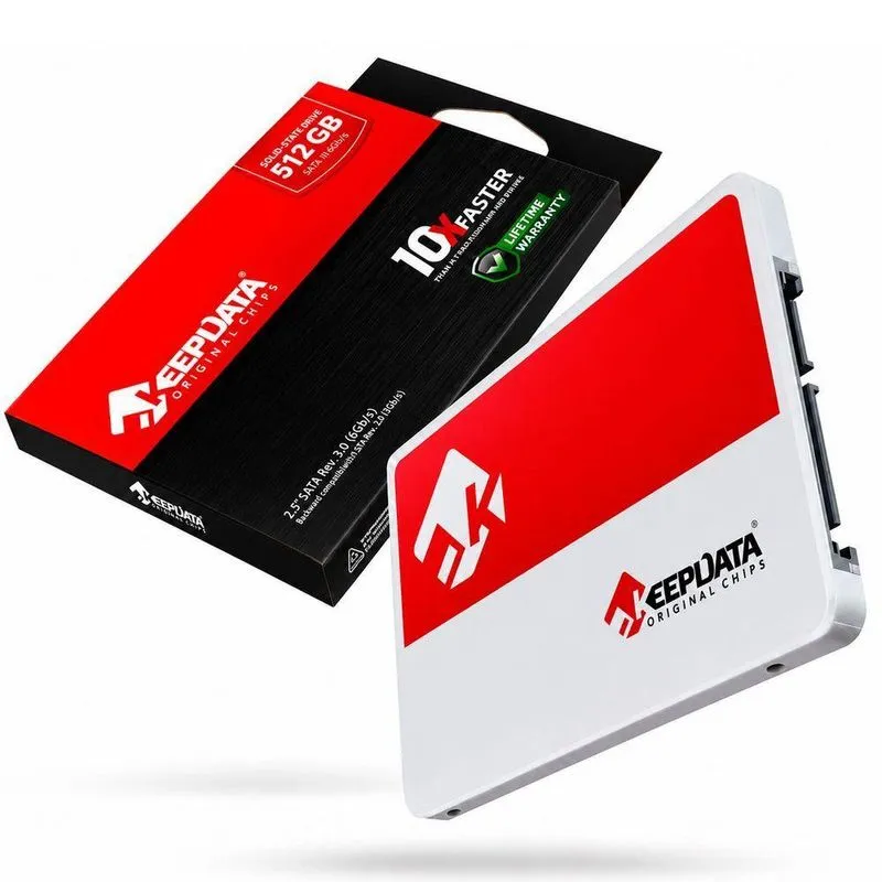 SSD 512GB KDS512G-L21 Com Leitura 550MB/s e Gravação 500MB/s Keepdata