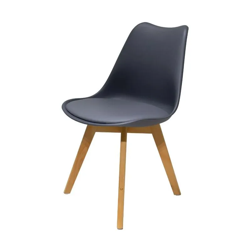 Cadeira para Sala de Jantar Saarinen Cinza Cinza