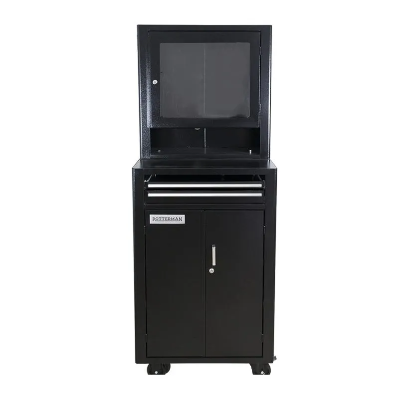 Rack fechado para computador com visor de acrílico - RLL-89P - Rotterman