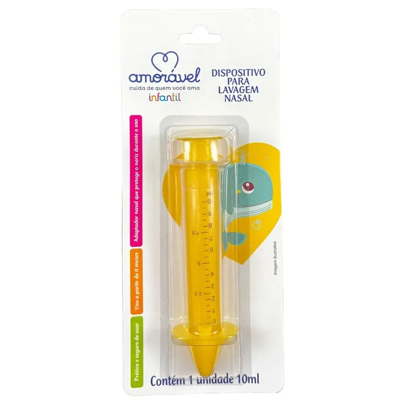 Dispositivo Lavagem Nasal Amorável Amarelo 10ml
