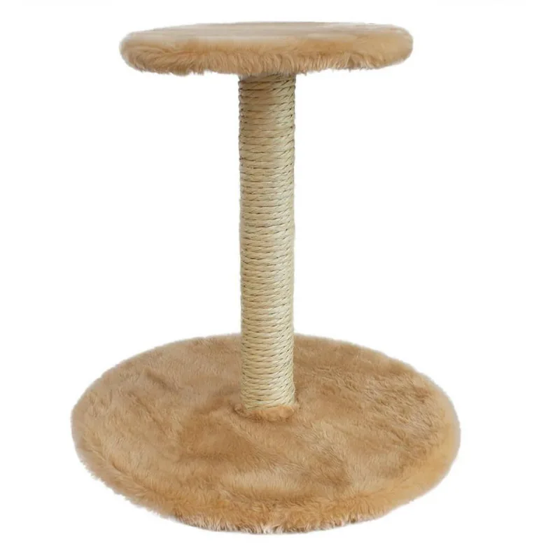 Arranhador Para Gatos Com Duas Bases Bege Lilies Móveis