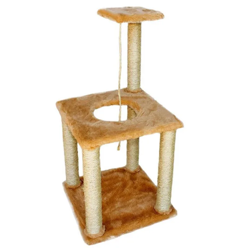 Arranhador Gatos Peluciado Brinquedo Caramelo Lilies Móveis