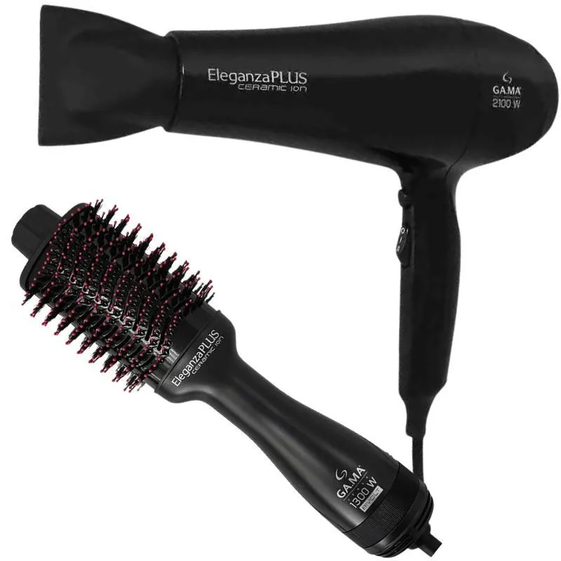 Kit Gama 127v Secador 2100w + Escova Secador Modelador 1300w