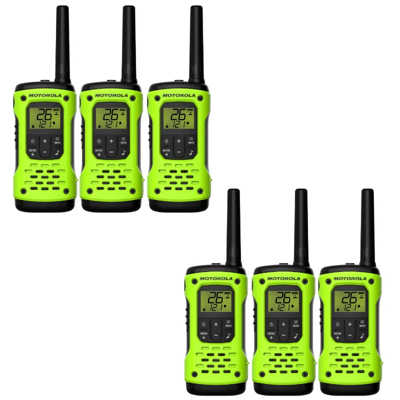 6x Rádio Comunicador Prova D'água Ip67 MOTOROLA T600BR H2O 35KM HT TALKABOUT