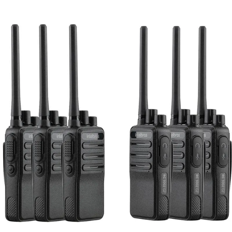 Kit 6x Rádio Comunicador Intelbras Rc3002 G2 Walkie Talk Ht