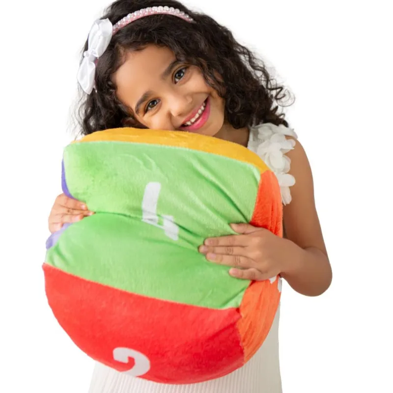 Almofada Decorativa Infantil Cubo 25 Cm Números
