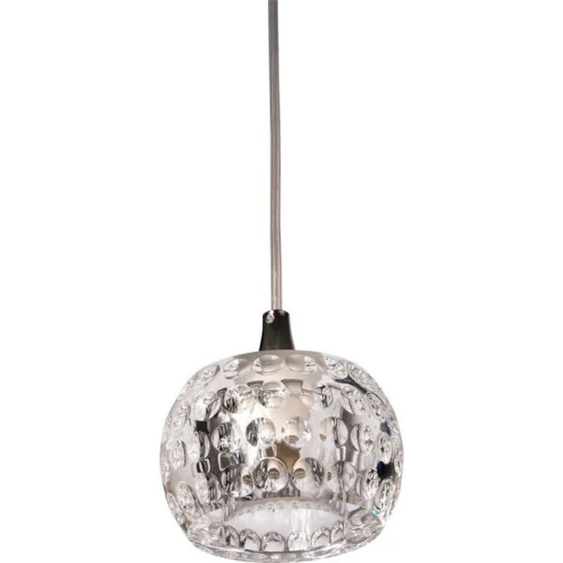 Pendente Lustre Demeter Unitário Cristal Redondo Para Led