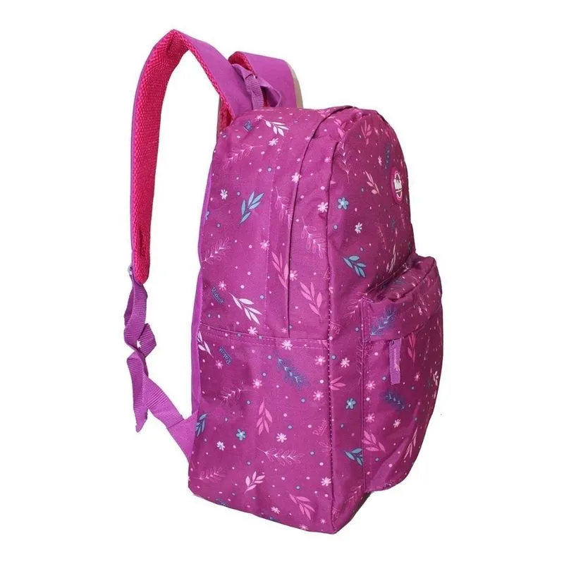 Mochila Florida Feminina Rabisk Costas Preta Cores Floral