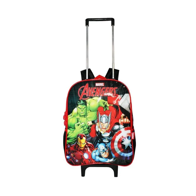 Mochila Vingadores Infantil Rodinhas Escolar Novo Meninos