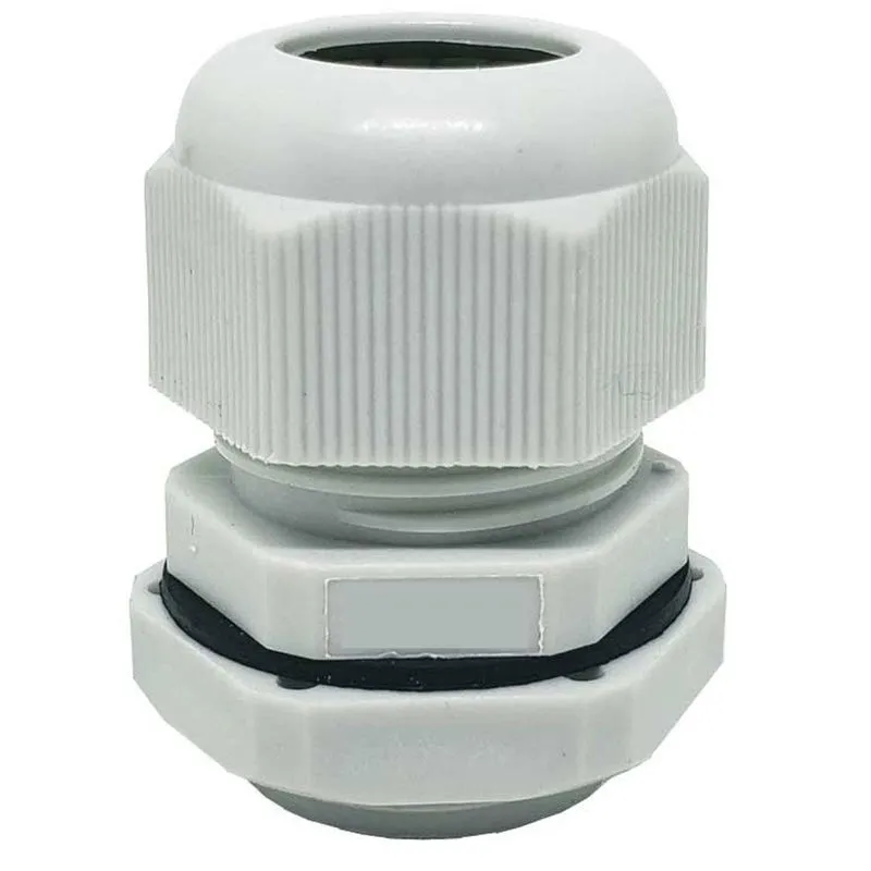 M25x1.5 Branco Prensa Cabo Com Anel De Vedação
