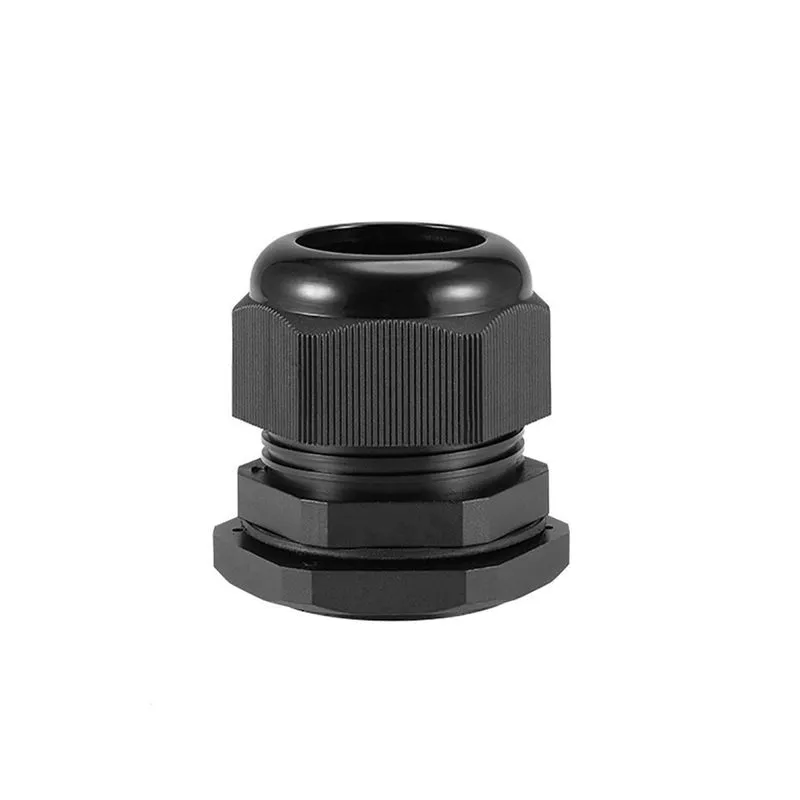 M32x1.5 Preto Prensa Cabo Com Anel De Vedação