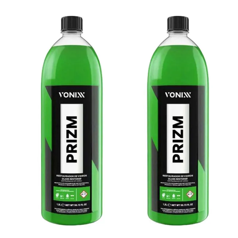 Kit 2 Restaurador De Vidros Prizm 1,5l Vonixx