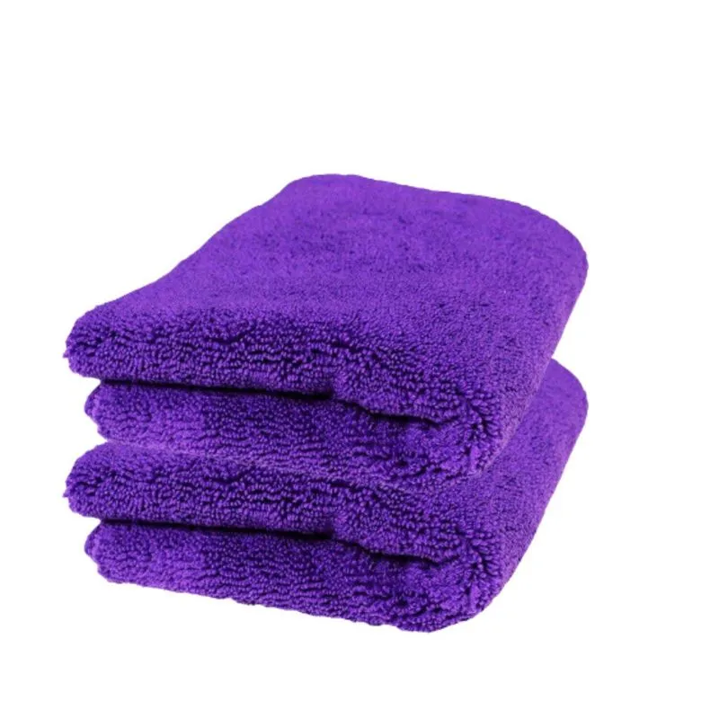 2 Flanelas De Microfibra Automotiva 40x40cm Roxo Zacs