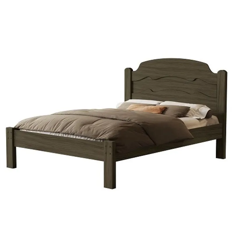 Cama Iris 1.4 Casal Castanho – vj Móveis