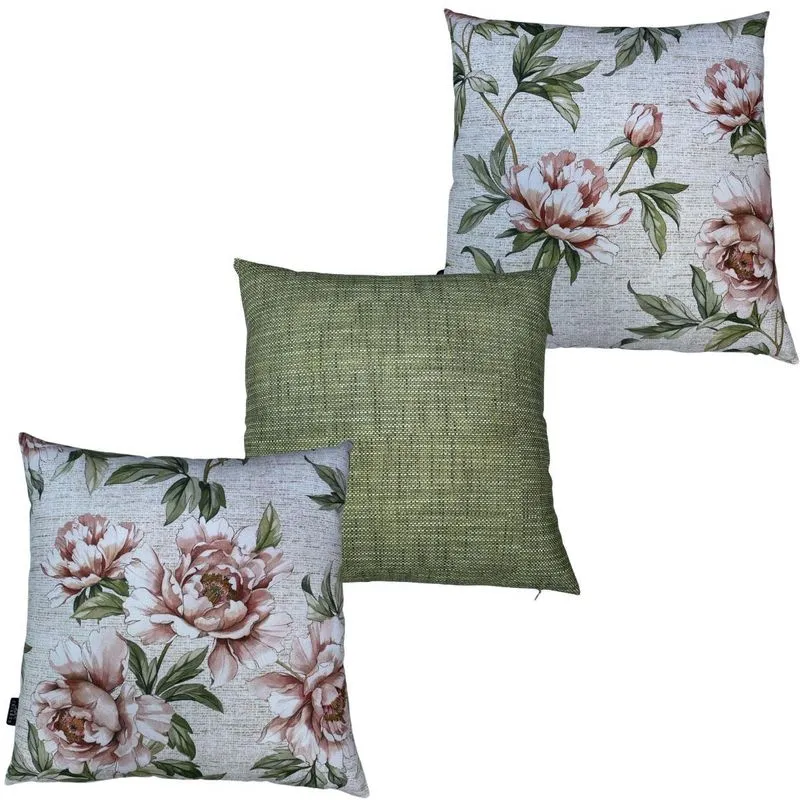 3 Capas De Almofada Impermeável Antiácaro Área Externa 43cm