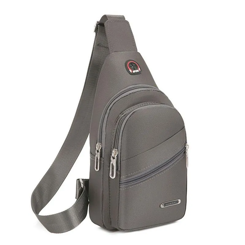 Bolsa Pochete De Ombro Lorben Mochila Transversal Tiracolo Masculino Feminino Cinza Gt6244-gt