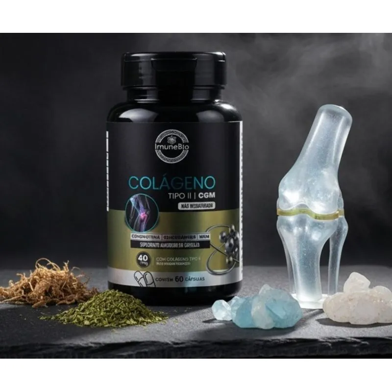 Colágeno Tipo 2 CGM + Glucosamina + Condroitina + MSM 60 Caps; Premium (1) Colágeno Tipo 2 CGM + Glucosamina + Condroitina + MSM 60 Caps; Premium Articulações