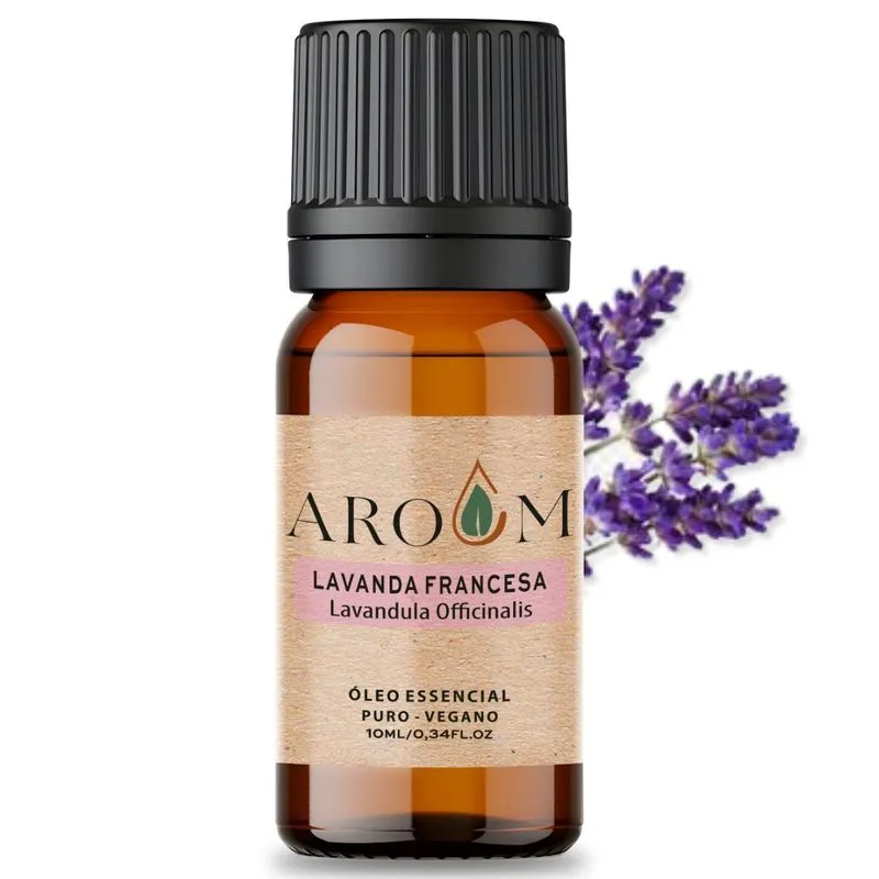 Óleo Essencial Lavanda Francesa - Puro 10 Ml Aroom