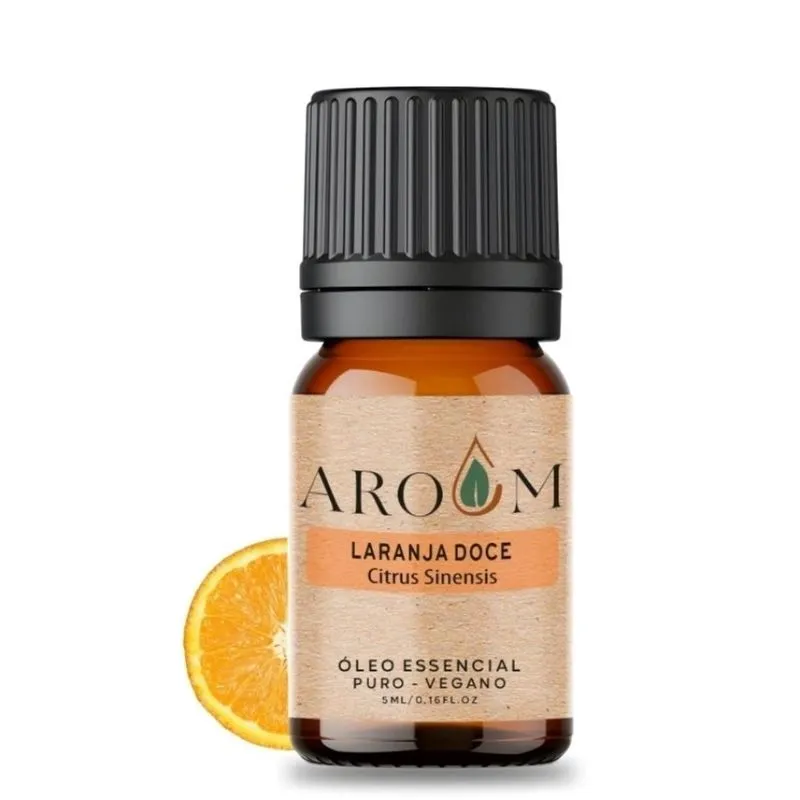 Óleo Essencial Laranja Doce - Puro 5 Ml Aroom