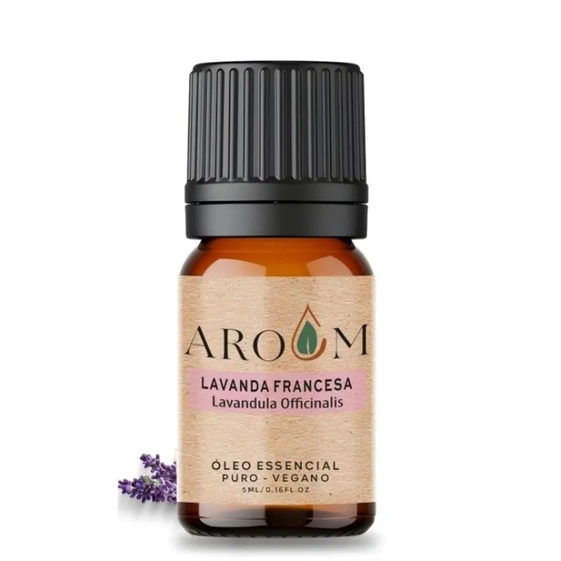 Óleo Essencial Lavanda Francesa - Puro 5 Ml Aroom