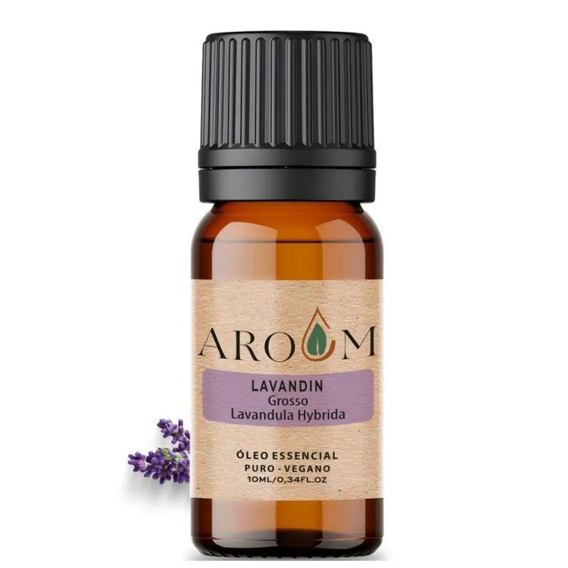 Óleo Essencial Lavandin ( Grosso) - Puro 10 Ml Aroom