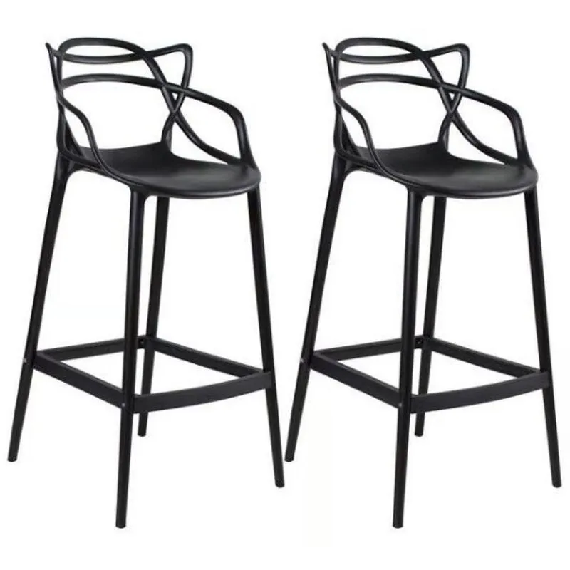 Kit C2banqueta Baixa Masters Allegra - 66 Cm - Preto