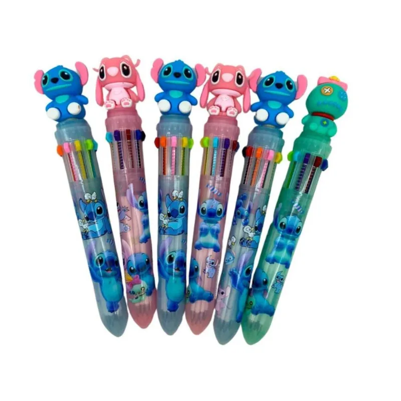 Caneta Loop 10 Cores Stitch CANETA LOOP 10CORES PERSONAGENS