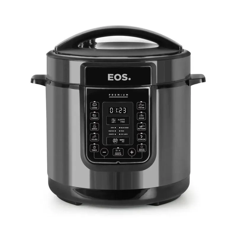 Panela de Pressão Elétrica eos Multicooker Digital 6L Titanium EPP60DT 220V