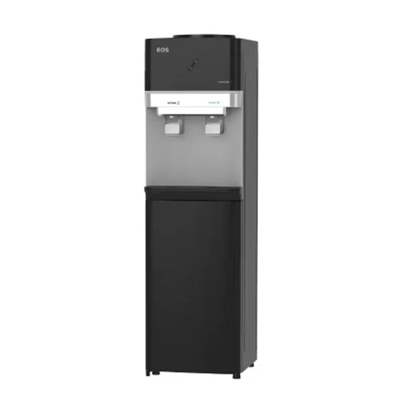 Bebedouro de Coluna para Garrafão com Armário eos Mineralle Compressor Preto EBC01PCA 110V