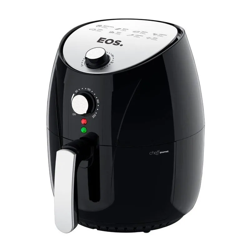Fritadeira Sem Óleo Air fryer eos Chef Gourmet 4 Litros Preto com Cinza EAF40S 110V