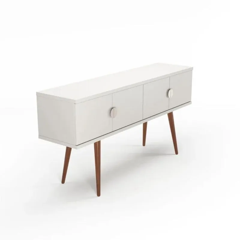 Buffet Abbey 1,52m Com 4 Portas Off/natural/champanhe