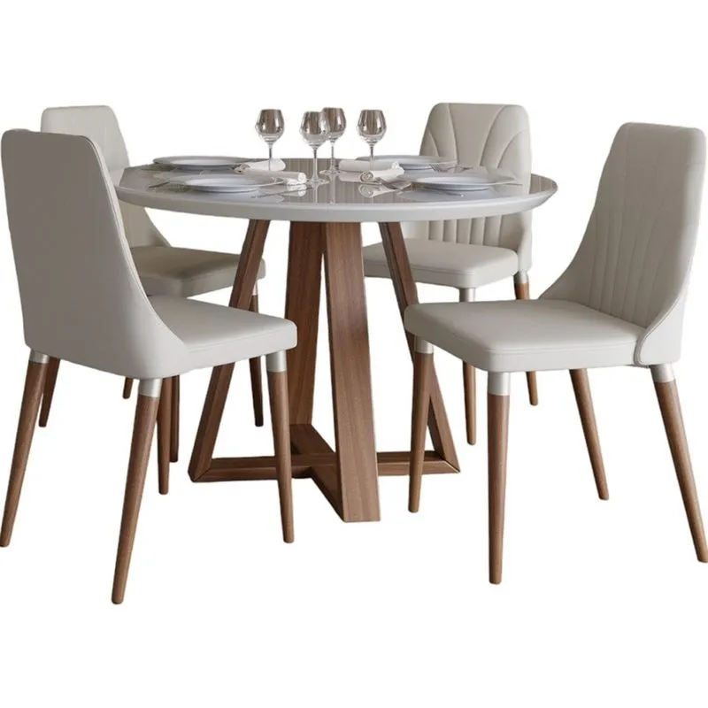 Sala de Jantar 5 Peças Província Bennett Loren Off White PA1304252