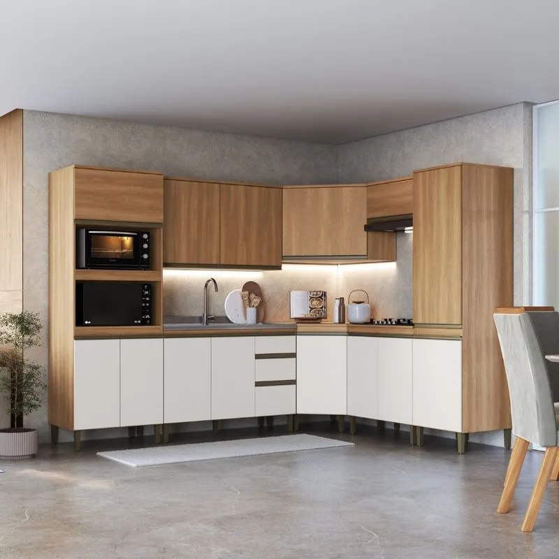Cozinha Modulada 8 Peças sem Pia Cecilia J Carvalho