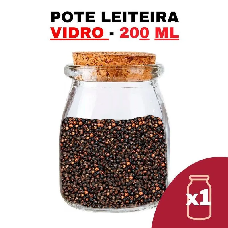 Kit Potes De Temperos E Condimentos Leiteira Grande 200Ml